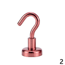 Load image into Gallery viewer, Magnetic Hooks Powerful Hook Magnet Holder 10kg Suction Wall Hook Holder Support Hardware Magnetic Tool Silver
