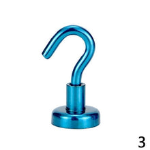 Load image into Gallery viewer, Magnetic Hooks Powerful Hook Magnet Holder 10kg Suction Wall Hook Holder Support Hardware Magnetic Tool Silver
