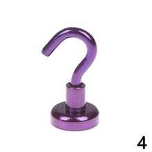 Load image into Gallery viewer, Magnetic Hooks Powerful Hook Magnet Holder 10kg Suction Wall Hook Holder Support Hardware Magnetic Tool Silver
