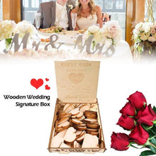 Load image into Gallery viewer, New DIY Wedding Gift Card Box Wooden Money Box with Lock Beautiful Wedding Decoration Supplies for Birthday Party Storage Money
