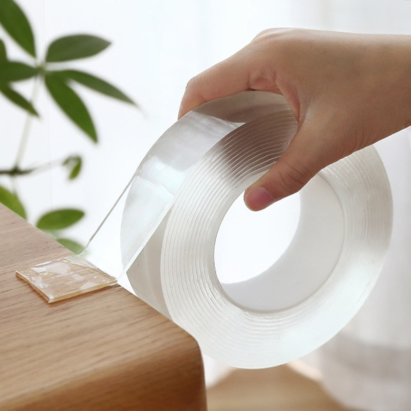Transparent Magic Nano Tape Washable Reusable Double-Sided Tape